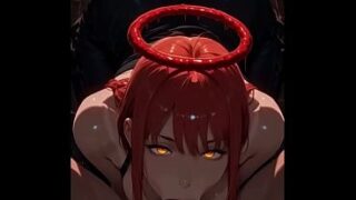 Red Devil Halo Anime Girl With Perfect Ass Rides Cock Hard. Ai Generated!