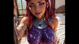 Starfire DC Comics 3D Music Animation [ZBAiArt]