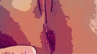 I’m fucking my favorite neighbor in the ass and cumming inside her. Anime