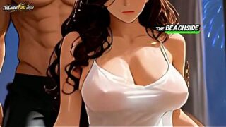 STEPSISTER TRANSFORMED INTO LOVER   38 Y/O MILF FUCKED BY EVERYONE ON BEACH – AI HENTAI UNCENSORED