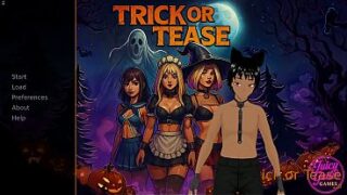 Trick Or Tease – Three beautiful ladies in costumes are hungry for some dick to lick, taste, suck and fuck